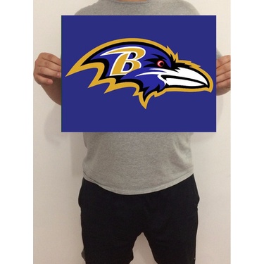 Pôster Baltimore Ravens Nfl 43x32 Cm