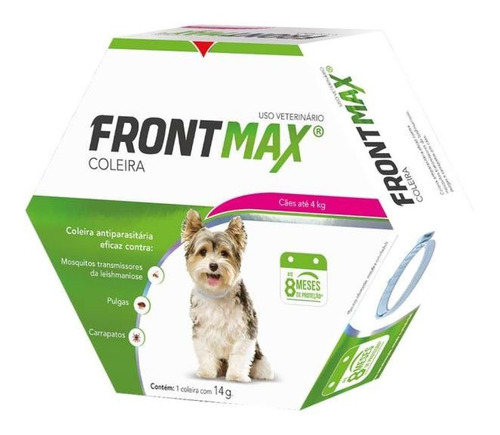 Coleira Frontmax Cães Ate 4kg Antipulgas Carrapato e Leishmaniose em Oferta na Shopee