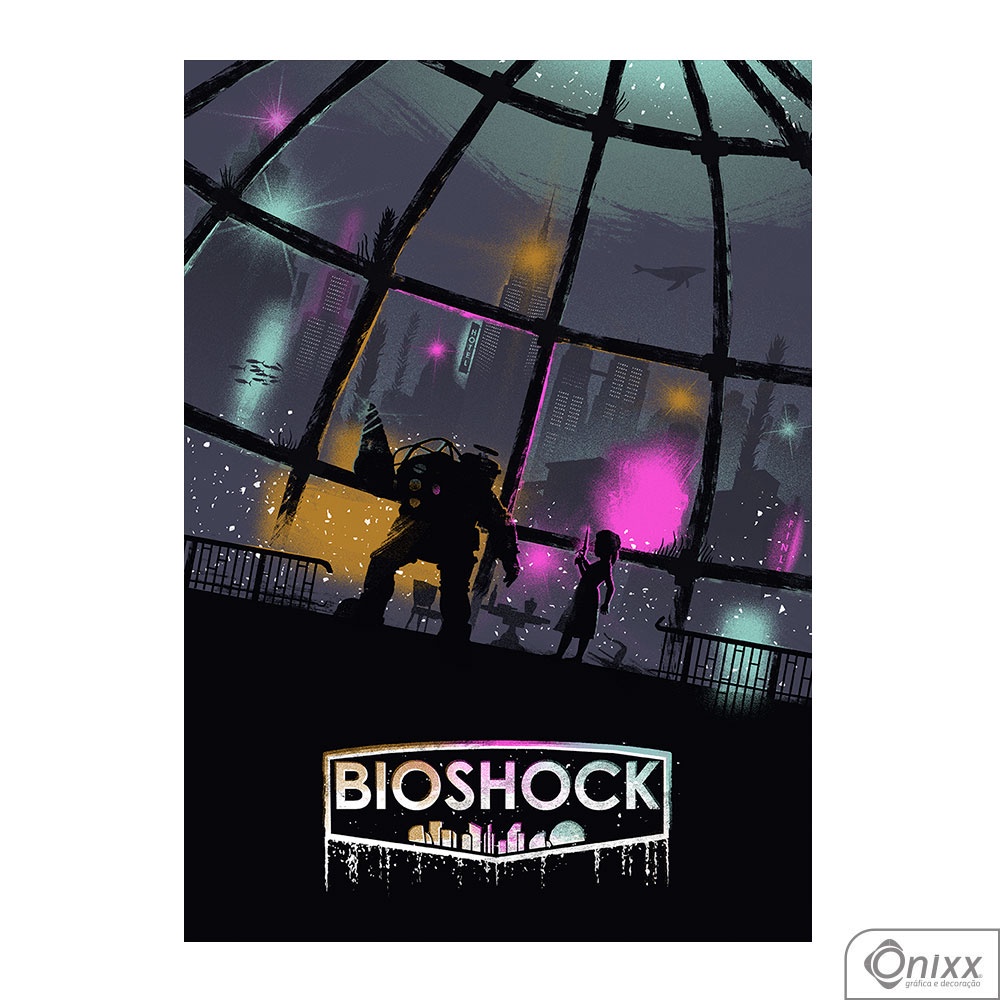 Pôster Adesivo Bioshock 30x42cm