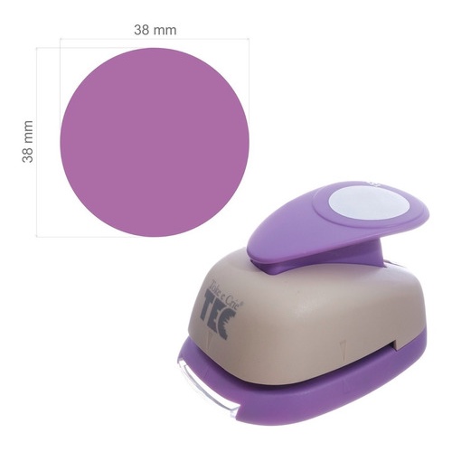 Furador Scrapbook Gigante Circulo Liso 3,8cm