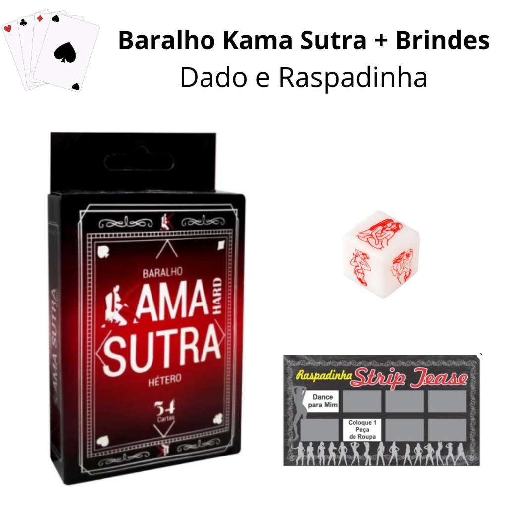 Baralho Kama Sutra Versão Hétero Homossexual e Lésbicas + Brindes