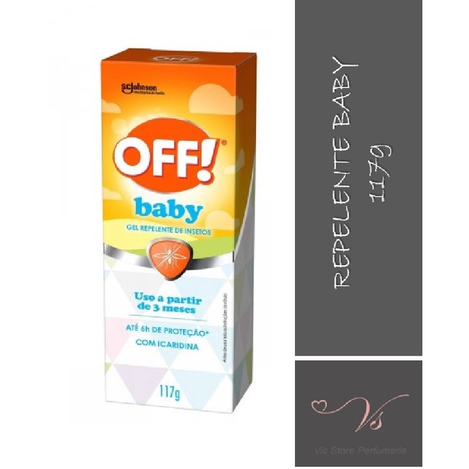 Repelente Para Bebês +3 Meses - Repelente De Insetos Infantil Off! Baby Gel Com 117g