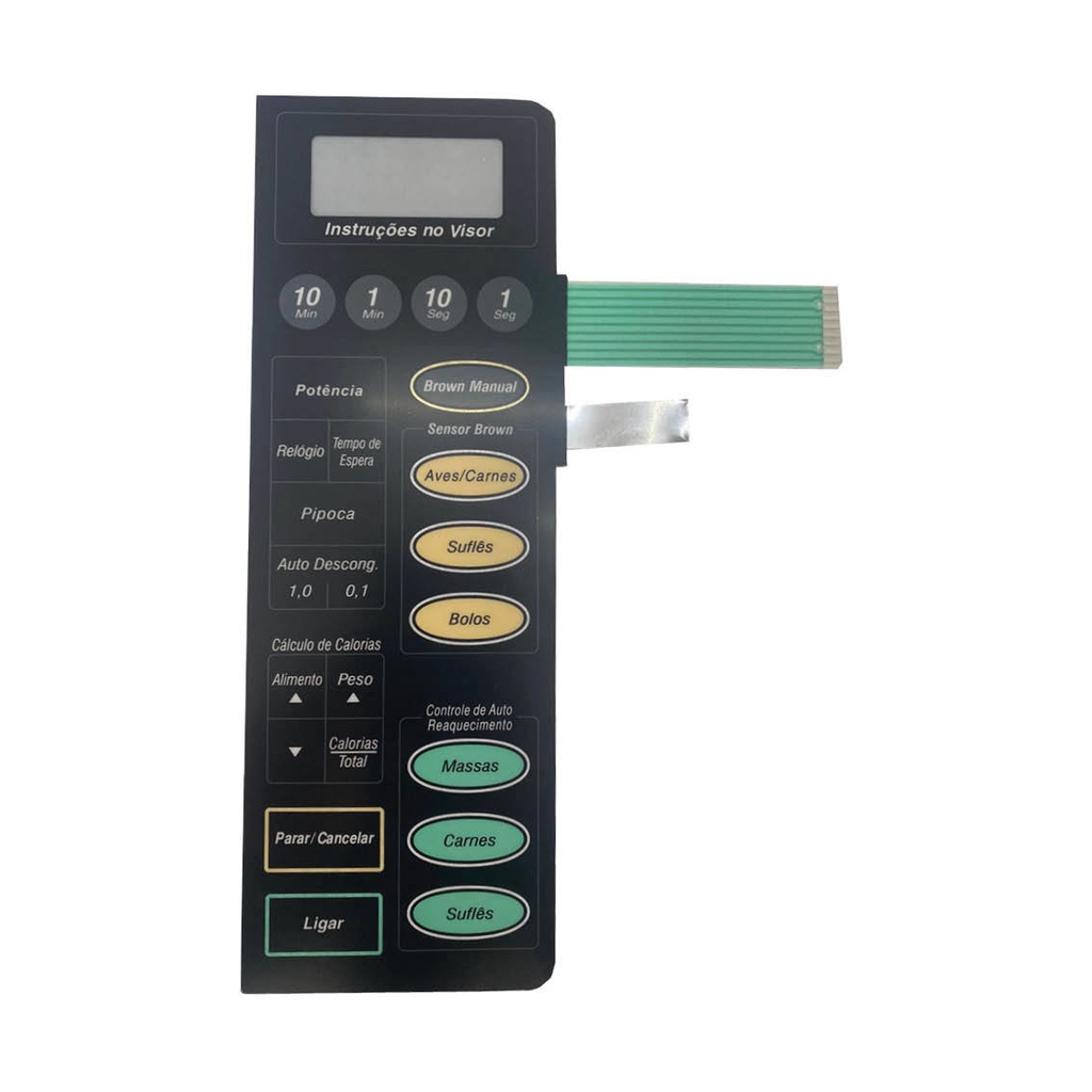 MEMBRANA COMPATIVEL PANASONIC NN 7956 PRETA RETA - NN7956