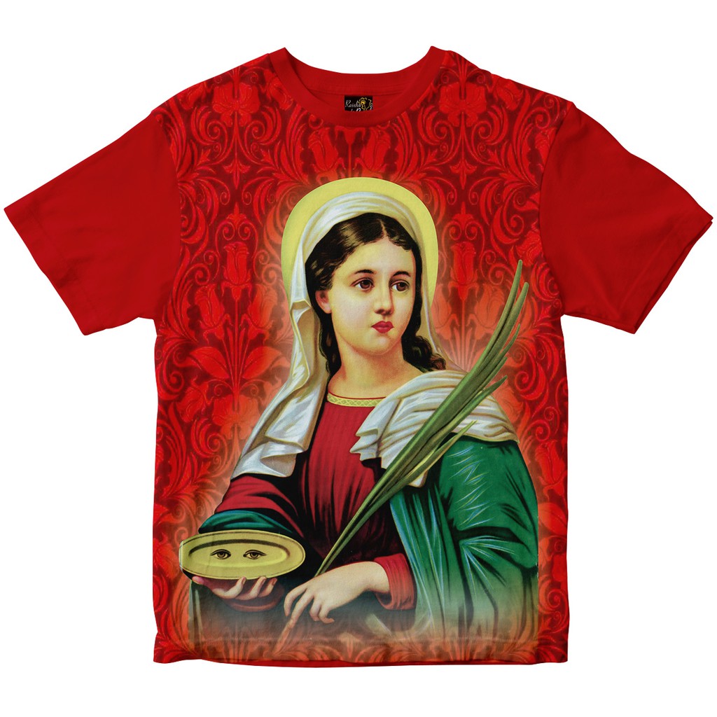 Camiseta Santa Luzia Rainha do Brasil Vermelha