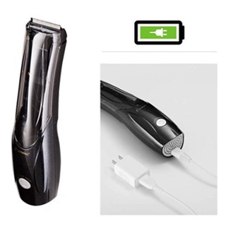 Maquina Cortar Cabelo Aspira Sucção S/fio Turbo 2 Pentes QR-887