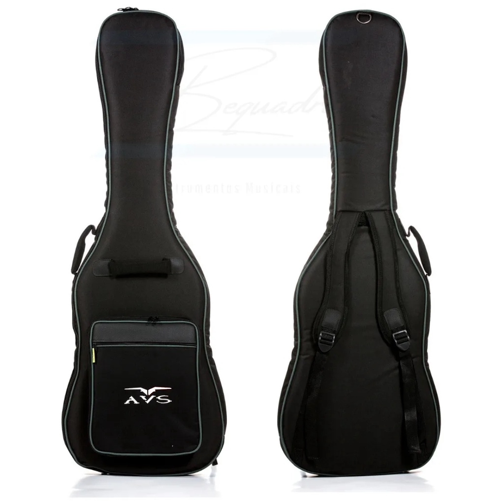 Bag Capa Para Contra Baixo Acolchoada AVS CH200 Preta