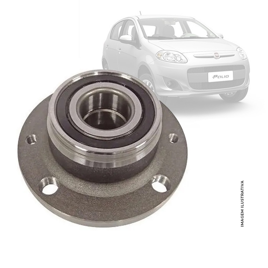 Cubo Roda Traseiro Original Com Rolamento - Fiat Palio, Siena, Uno ...