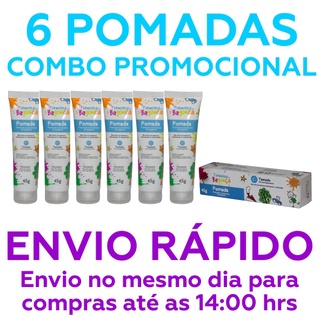 6 Unidades - Pomada para Assaduras Bisnaga 45 Gramas - Turminha da Bagunça