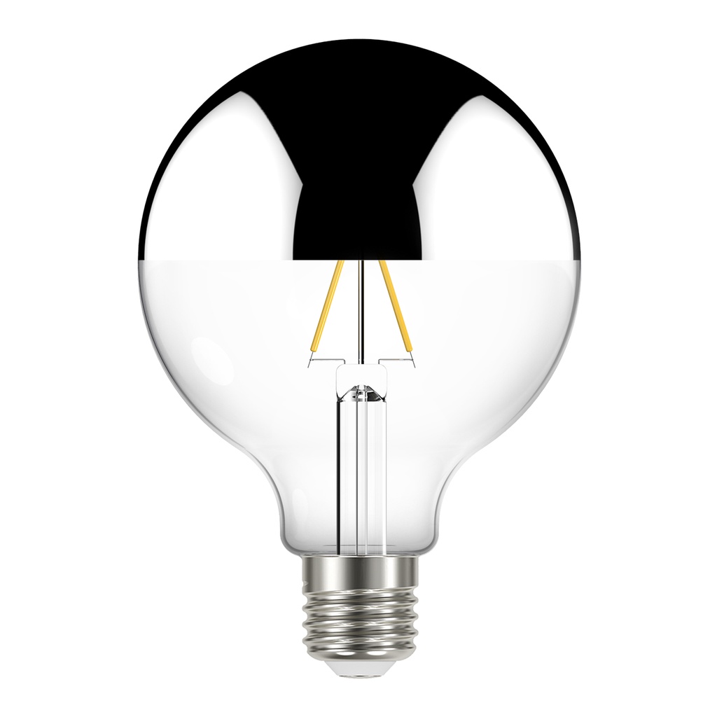 LÂMPADA LED TASCHIBRA FILAMENTO DEFLETOR ESPELHADA GLOBO G95