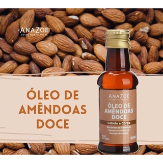 Óleo de Amêndoas Doce è Perfeito para Reter Água e Nutrir Pele e o Cabelo e Prevenção de Estrias Principalmente Na Gravidez