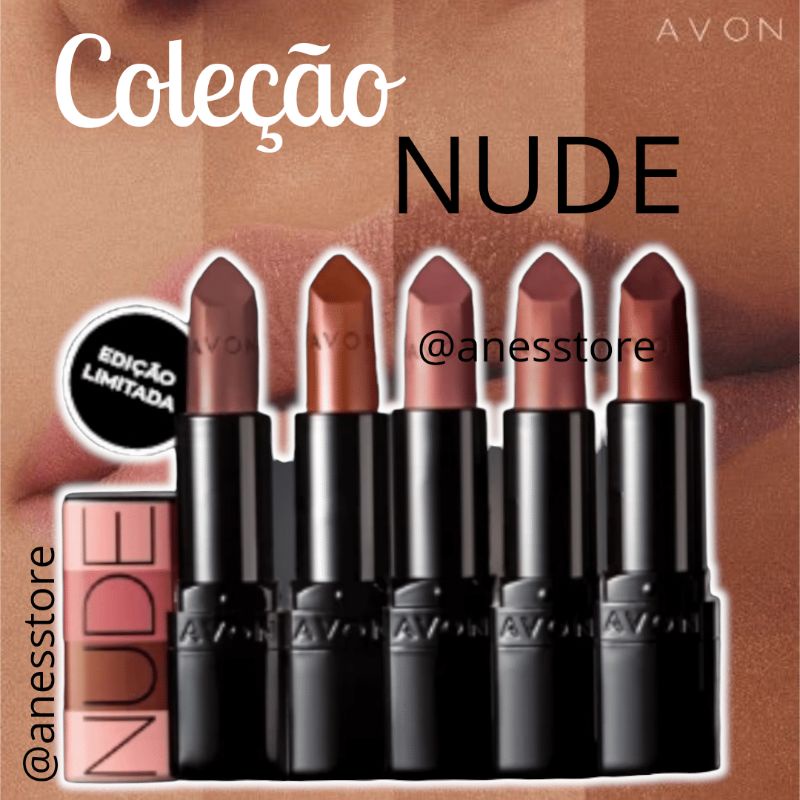 Batom Ultramatte Avon Coleção Nudes Efeito mate Cores a escolher g Shopee Brasil