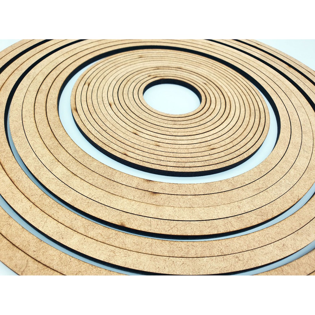 Kit 6 Bastidores Em Mdf  26/30cm Moldura Bordado Mandala