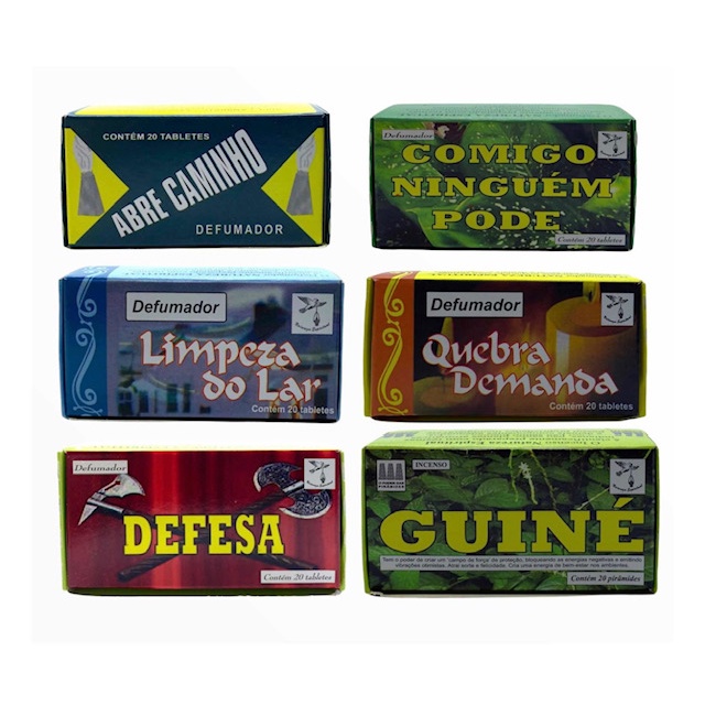 Kit 6 Cx 120 Tabletes Defumador Incenso Natureza Espiritual Umbanda