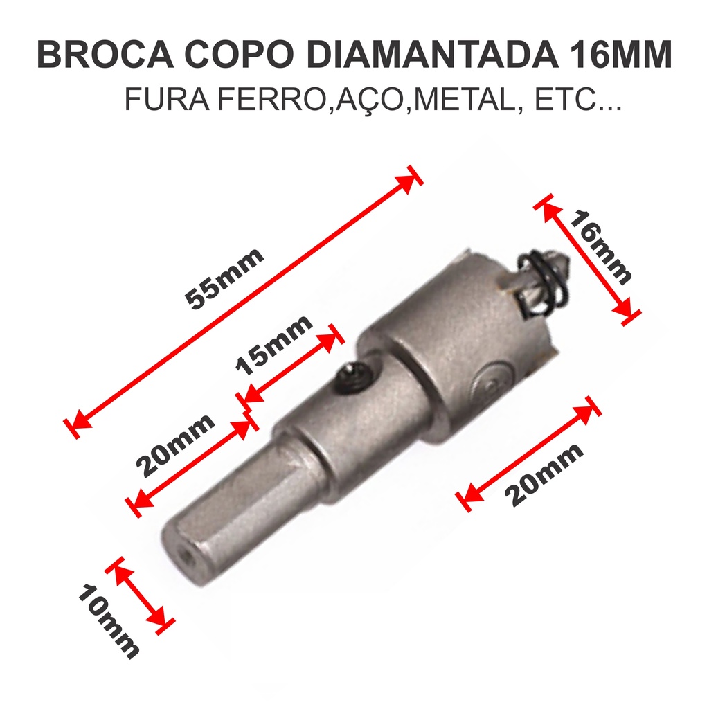 Broca para Ferro 16mm: Onde Comprar | BuscaProdutos