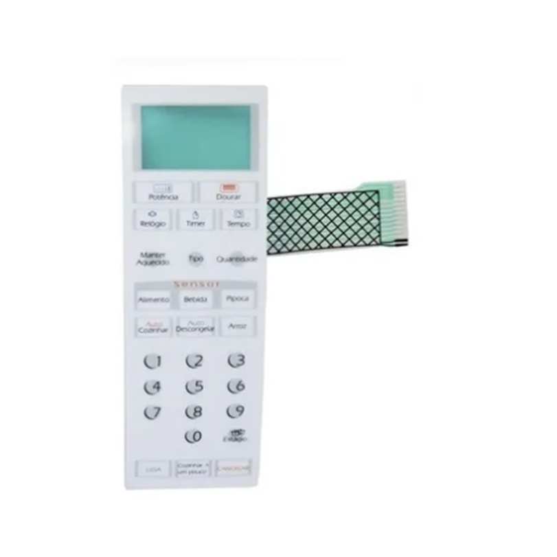 Membrana Teclado de Microondas Brastemp Bmu27 - Bmu 27a - Bmu 27 a Com dourador