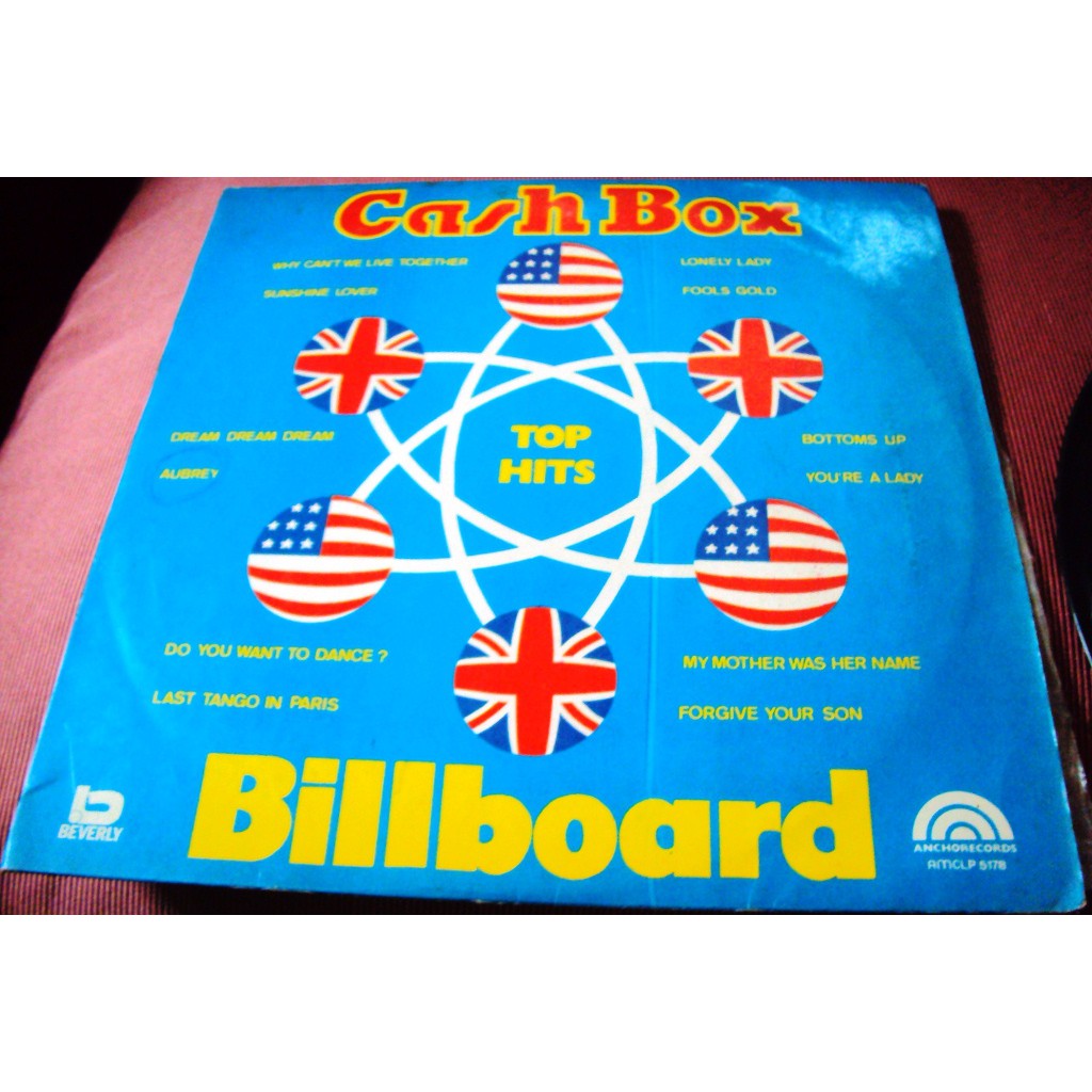 184 Mvd- LP 1973- Cash Box- Billboard- Vários Interpretes- Música- Disco Vinil Original- Long Play LP