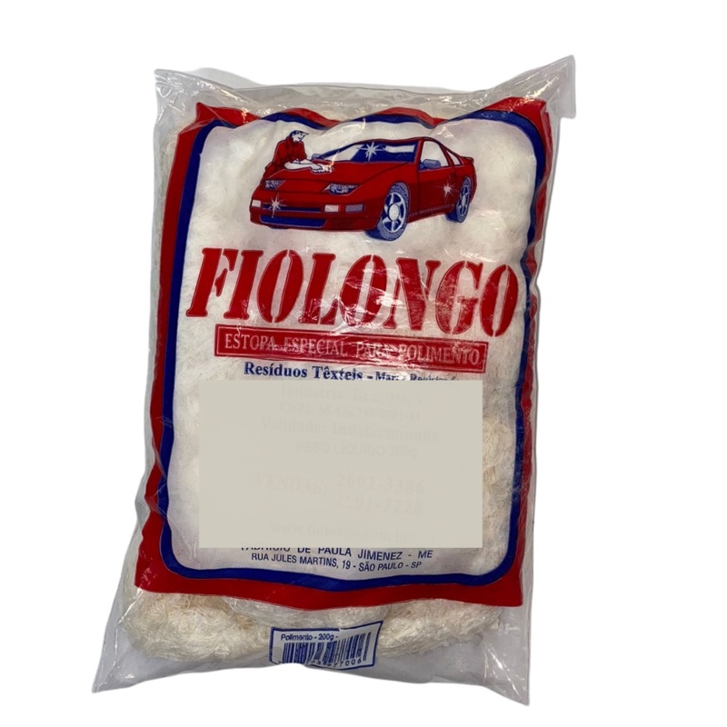 Estopa Branca Para Polimento 200g