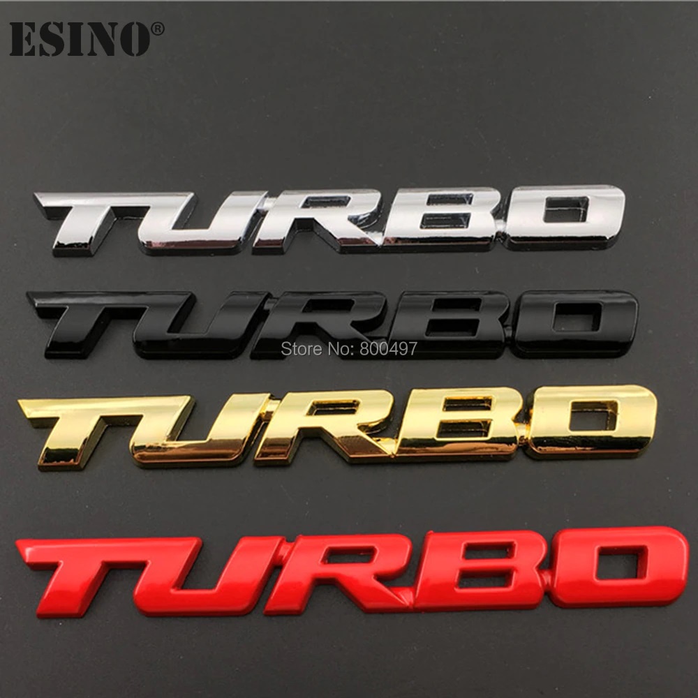 Emblema adesivo 3d TURBO, para carro | Shopee Brasil