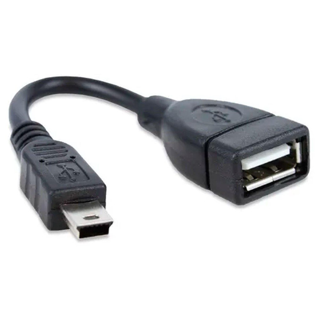 ADAPTADOR CABO OTG USB X MINI USB V3 SOM DE CARRO TABLET GPS PENDRIVE (V3)
