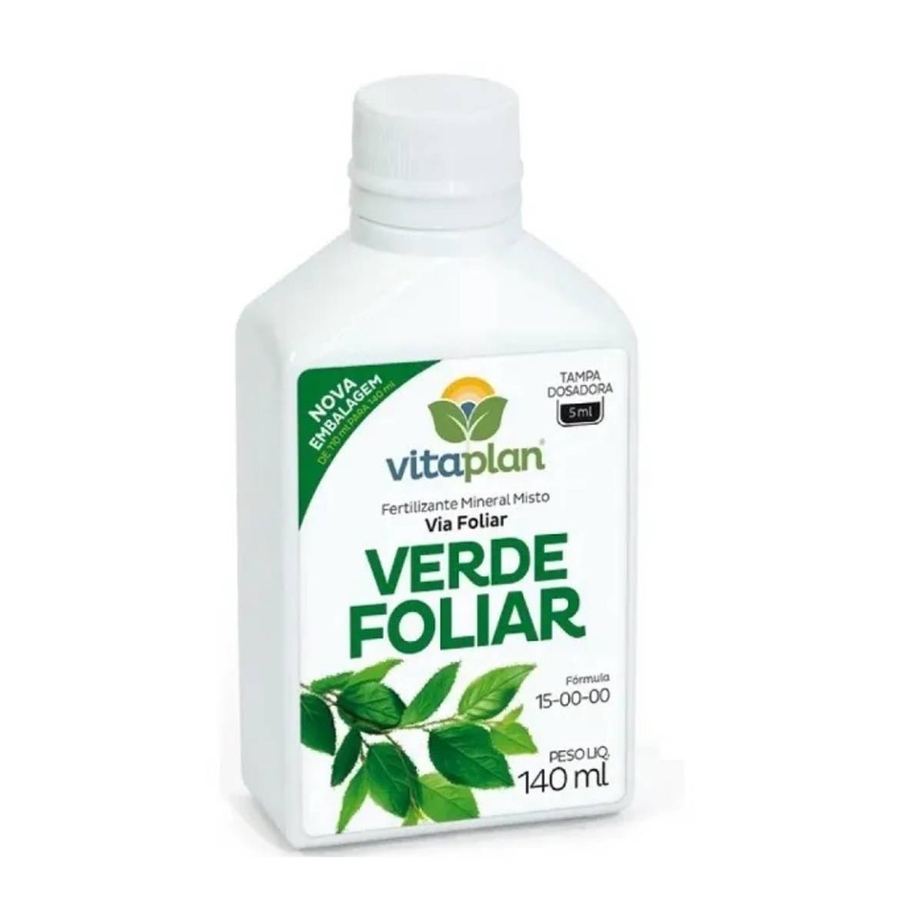 Fertilizante Mineral Verde Foliar (140ml) VITAPLAN em Oferta na Shopee