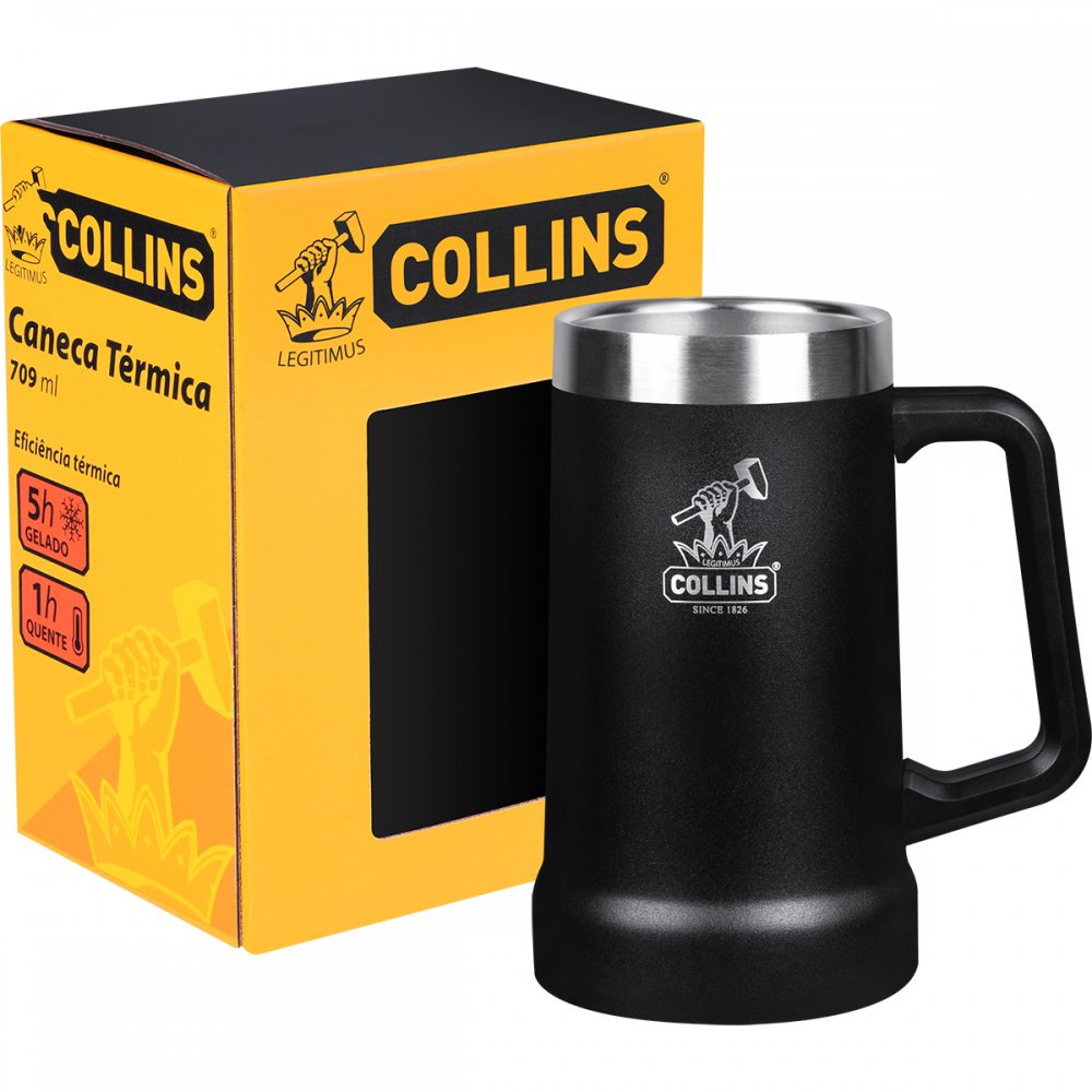 Caneca Térmico Chopp Original Collins 709ml Profissional