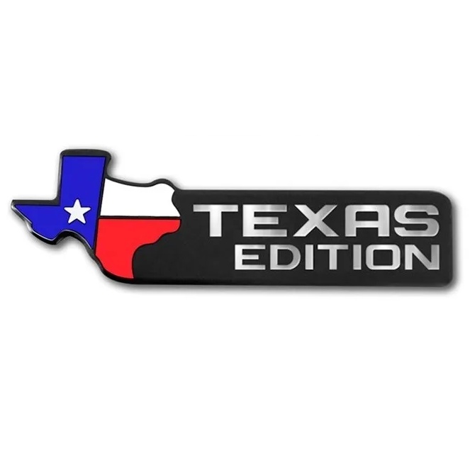 Emblema Texas Edition Preto F250 Ranger Silverado S10 Dodge