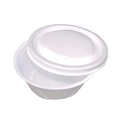 Cumbuca isopor pote 300ml c/50 com tampa caldo quente doces sorvetes açaí