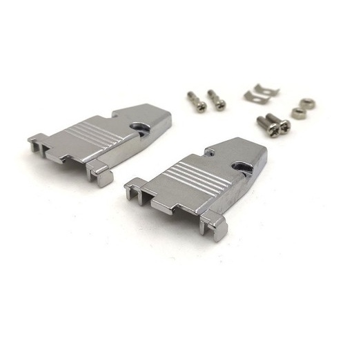 Kit 5 Peças Capa Metálica Db9/hd15vga Kit Parafuso Curto