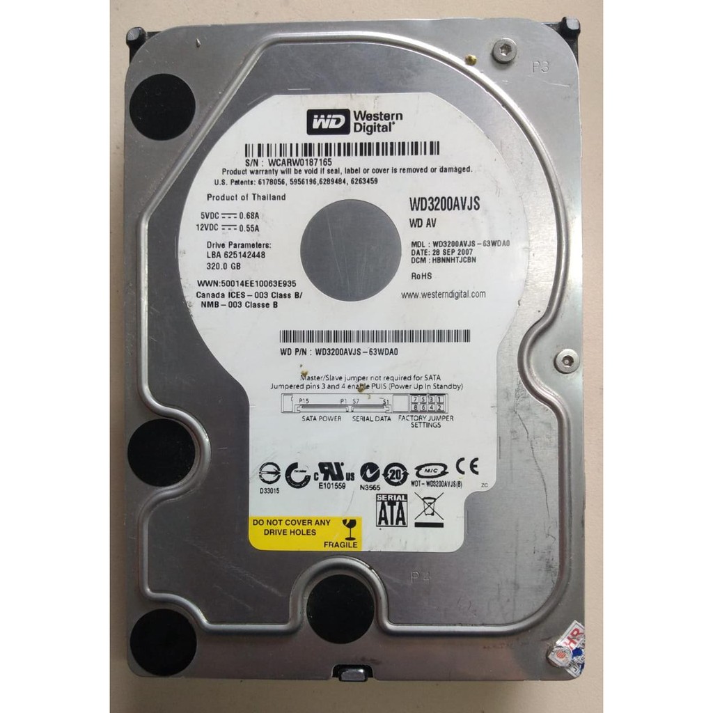 Hd Sata 320 GB Para Computador