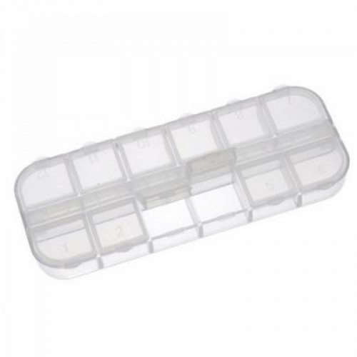 Porta Pedrarias 12 Divisorias Acessórios Manicure Caixinha