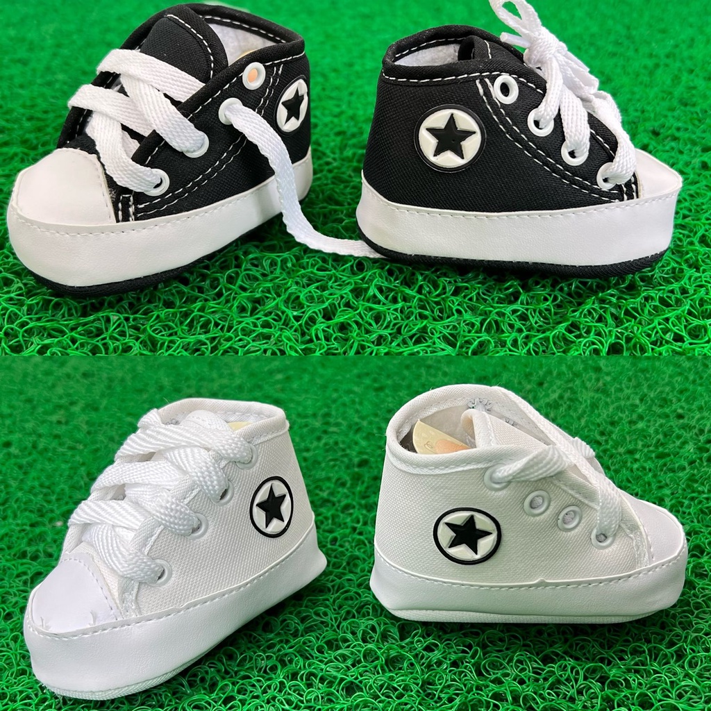 Kit 2 Sapatinho/Tênis Recém Nascido Sapatinho Bebê Star tenis Infantil unissex tenis menino tenis menina