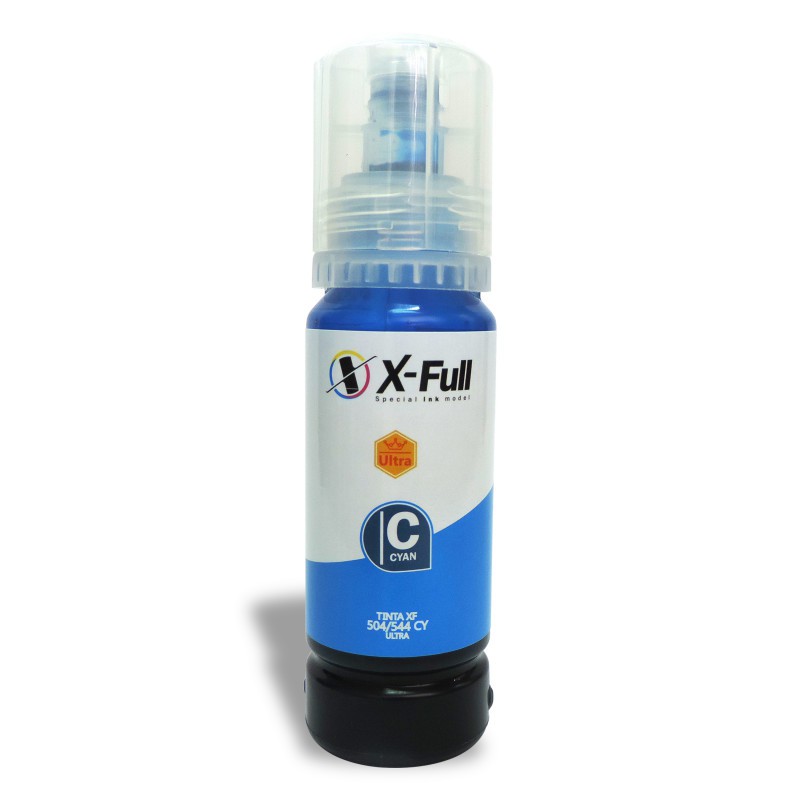 Refil tinta Ciano compatível para Epson L3110 L3150 L4150 L4160 L5190 L6161 L6171 L6191 Econtak 504 544