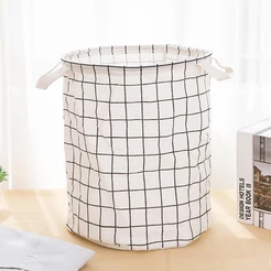 Cesto Organizador Impermeável Roupa Suja Brinquedos Dobrável com Estampa