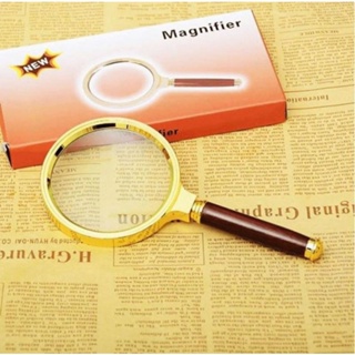 Lupa de luxo dourada para leitura 100mm em Oferta na Shopee