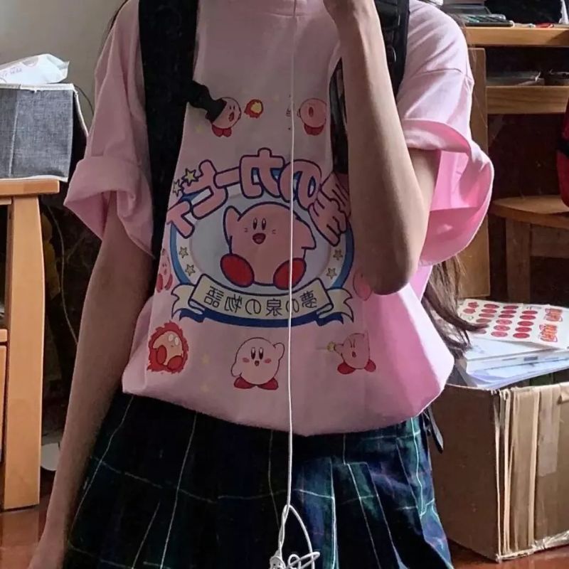 Camiseta Blusa Kirby jogo game KAWAI UNISSEX