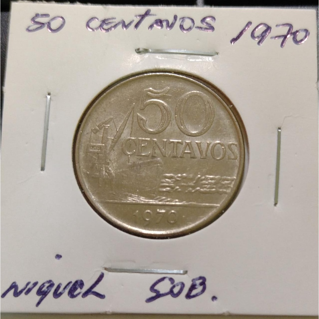 Moeda 50 Centavos 1970 - cupro niquel - sob - y0554