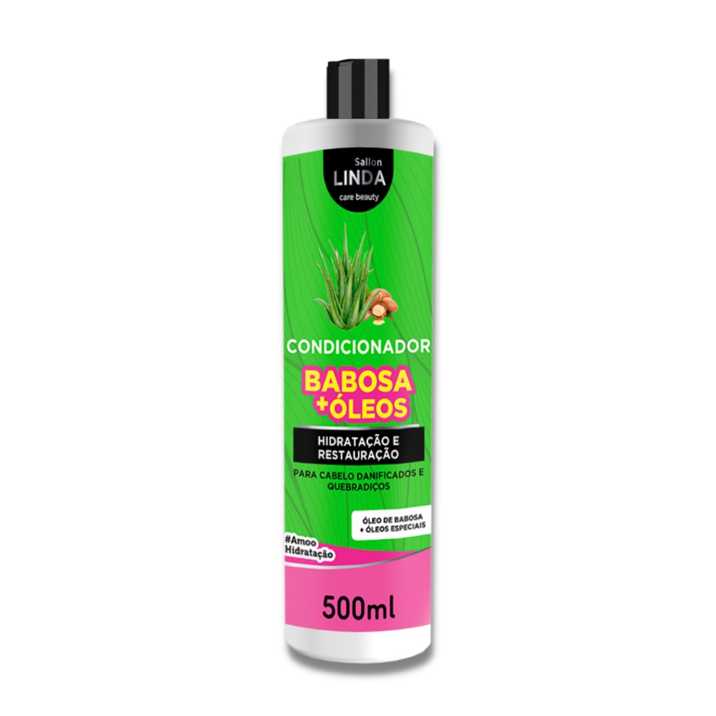 Condicionador Babosa + Oleos Hidratação e Restauração 500ml