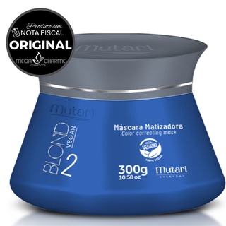 Máscara Matizadora Blond Vegan Mutari 300g - Efeito Platinado