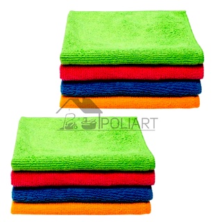Kit c/4 Panos de limpeza microfibra alta absorção 30x30cm 5951 - BARATO