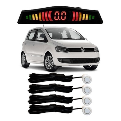 Sensor De Estacionamento Ré Fox Todos Os Modelos Branco