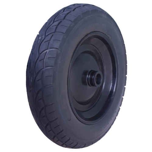 Pneu Completo 3.25-8 Maciço Carrinho Mão Eixo 25,4mm Pu Preto