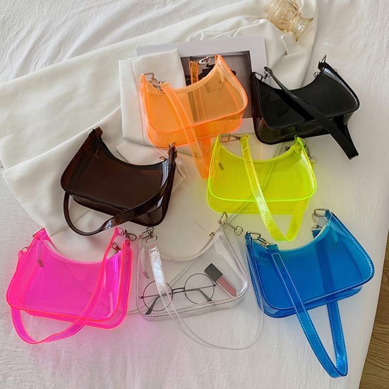 Bao Bolsa De Ombro Transversal Transparente Em Pvc Estilo Coreano Shopee Brasil