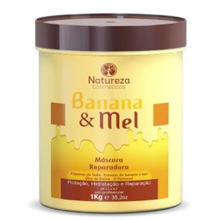 Máscara Para Hidratação E fortalecimento Banana & Mel 1kg