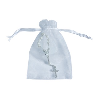 Kit 50 Mini Terços + 50 Saquinhos De Organza em Oferta na Shopee