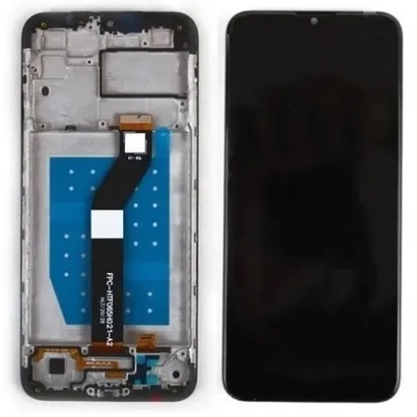 Display Tela Touch Compatível Moto G8 Power Lite Com Aro Xt2055-2