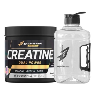 Creatina Dual Power 150g + Galão Tank Resist 2lit Bodyaction