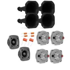 Kit 4 Driver D250x + 2 Tweeter ST200 JBL + 4 Corneta Curta