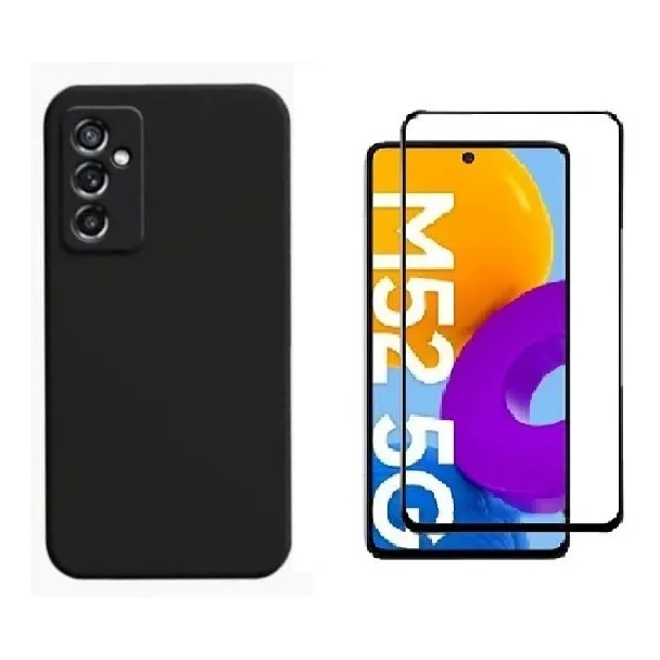Capa Aveludada + Película Vidro 9d Compatível Samsung M52 em Oferta na Shopee