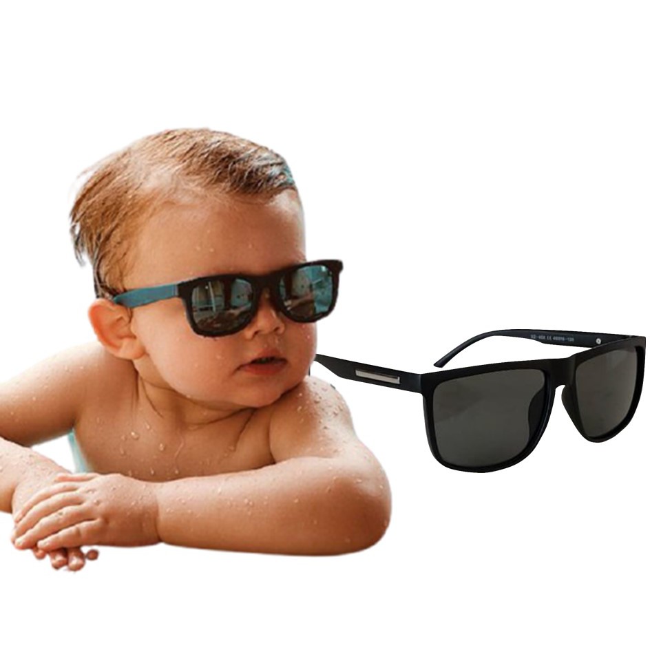 Óculos Sol Infantil Bebê Menino Menina Praia Casual Clássico proteção ...