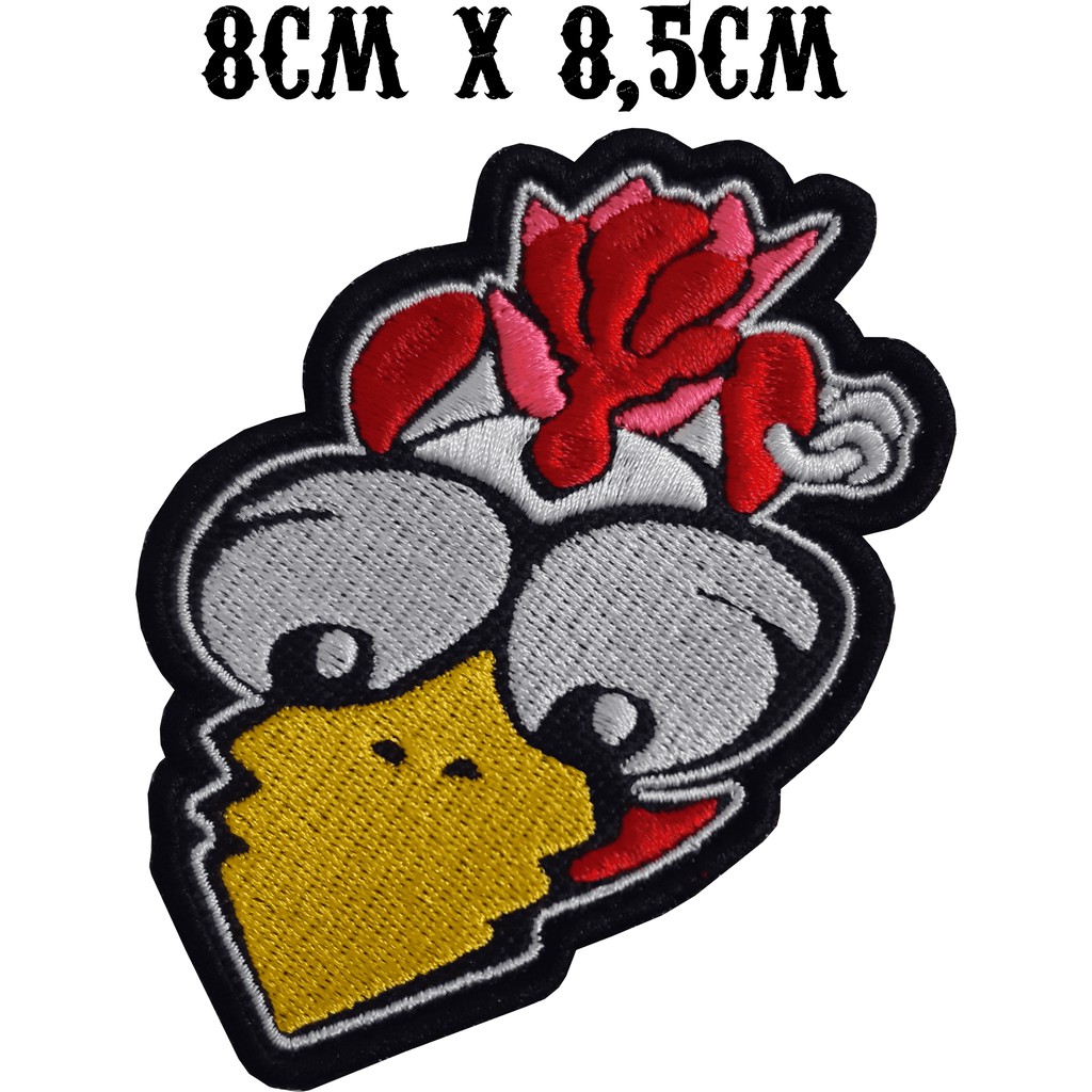 Bordado Patch Galinha Valentino Vr46 Motoqueiro P/colete Vr3